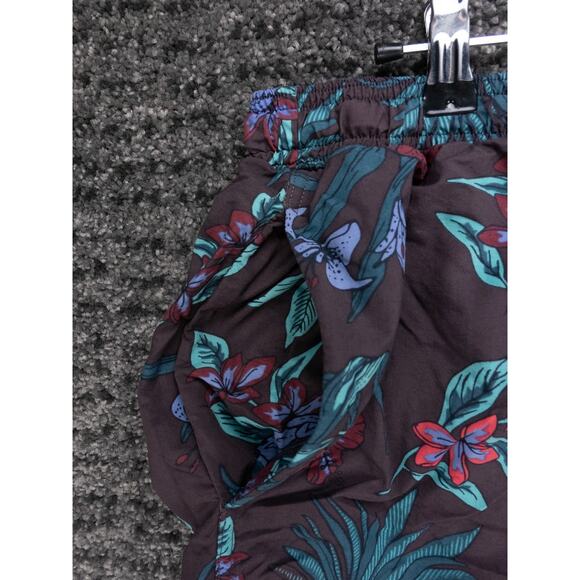 Saxx Swim Trunks Mens XL Dark Purple Floral Print Cannonball 2N1 Lined Beach - Picture 3 of 10
